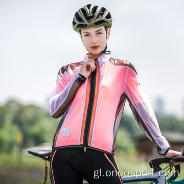 Chaqueta bicicleta de chaqueta ciclista para mulleres impermeable